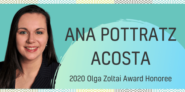 Ana Pottratz Acosta is our 2020 Olga Zoltai Award winner - International Institute of Minnesota