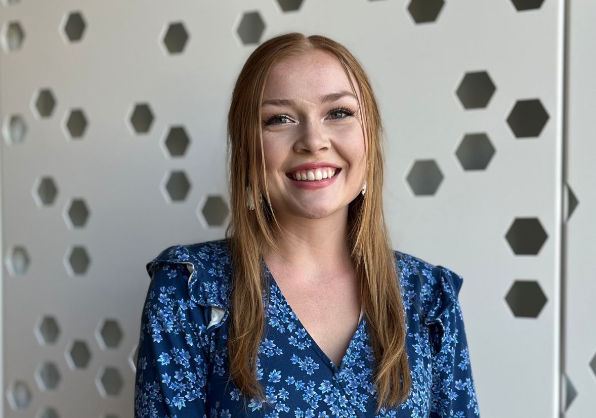 woman smiling